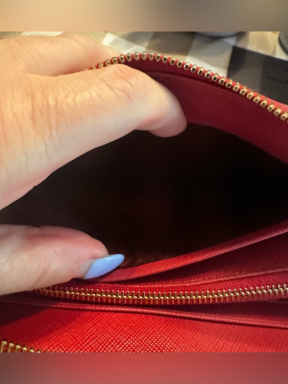 Prada Saffiano Leather Wallet in Peonia Pink - Picture 10 of 10